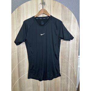 Nike Pro Dri-FIT Mens Tight Fit Short Sleeve Training Top Black XL